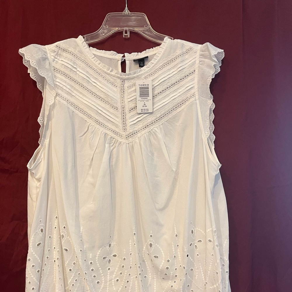 White eyelet Blouse